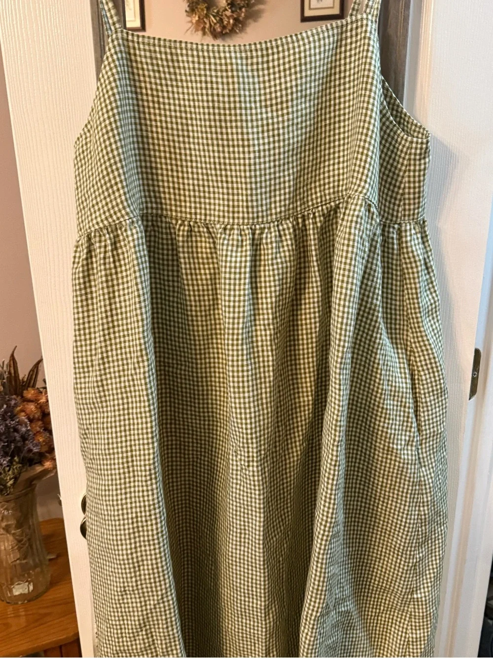 LinenFox Summer Gingham Dress - Picture 3 of 10